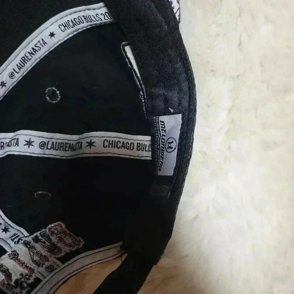 SIGNED Chicago Bulls NBA Hat Artist Series Lauren Asta Cap Hat 18-19 Mel… - Picture 7 of 7
